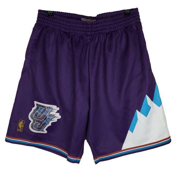 Mitchell & Ness Other - Utah Jazz‎ Mitchell & Ness NBA Large Jersey Shorts 75th Anniversary Purple New